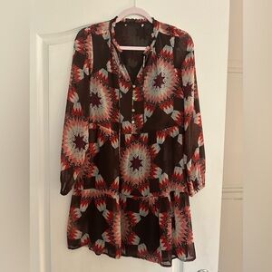 LOFT Printed Dress - Size S